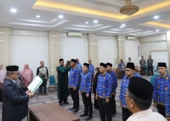 Kakanwil Kemenag Aceh Lantik 40 Pejabat Fungsional, Tekankan Inovasi dan Kerja Tim dalam Melayani Umat