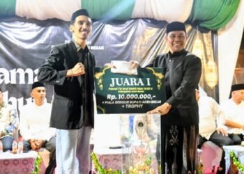 Lamkawe Juara Mobil Hias Pawai 1 Muharram 1448 Hijriah di Aceh Besar