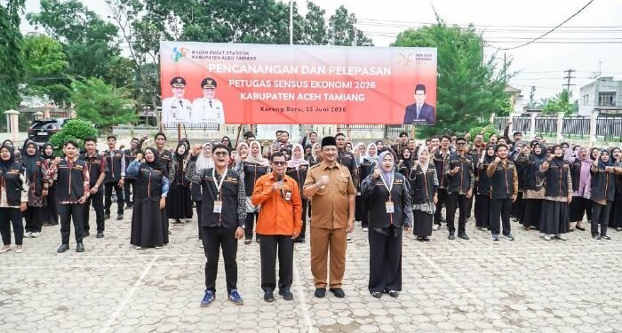 Bupati Aceh Tamiang Lepas 273 Petugas Sensus Ekonomi