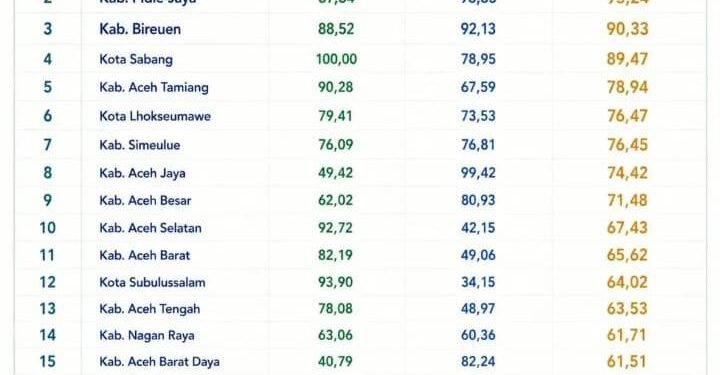 Nyan, Pidie Jaya Raih Peringkat Dua Pengelolaan KDMP Terbaik di Aceh