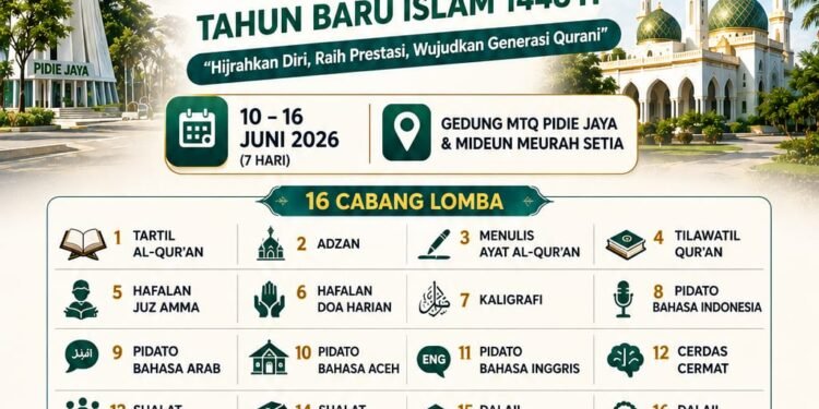 Sambut HUT ke-19, Pidie Jaya Perkuat Syiar Islam Lewat Festival Islami dan Momentum Tahun Baru Hijriah