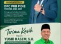 Zulfazli Pimpin DPC PKB Pidie 2026–2031, Estafet Kepemimpinan dari Yusri Kasem