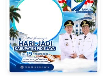 Sambut HUT ke-19 Pidie Jaya, Pemkab Luncurkan Twibbon Resmi untuk Masyarakat