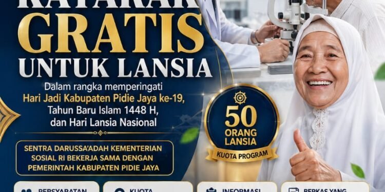 HUT Pidie Jaya ke-19, Pemerintah Hadirkan Operasi Katarak Gratis untuk Lansia Kurang Mampu