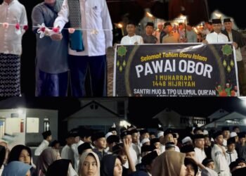 Pimpinan Dayah MUQ Aceh Selatan Pimpinan Pawai Obor dan Bakti Sosial Tahun Baru Hijriah