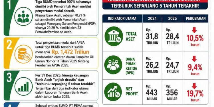 Rp1,4 Triliun Modal Daerah Dipertanyakan, IDeAS Desak Audit Total Tiga BUMA Aceh