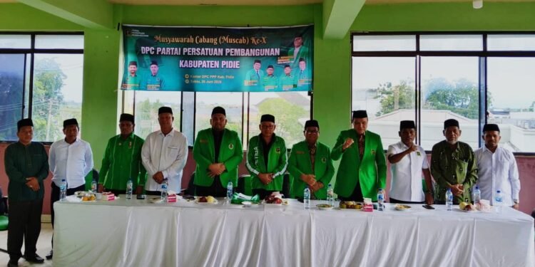 Muscab X PPP Pidie Berlangsung Dinamis, Zuhri Usman Terpilih sebagai Formatur