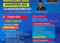 STAI Nusantara Banda Aceh Buka PMB Magister S2 2026/2027, Siapkan SDM Keislaman yang Adaptif dan Berdaya Saing