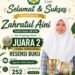 Santri MAS Al Zahrah, Zahratul Aini Raih Juara Resensi Buku Tingkat Bireuen 2026
