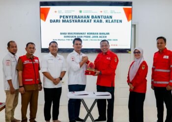 PMI Klaten Salurkan Bantuan Banjir untuk Bireun dan Pijay Lewat PMI Banda Aceh