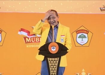 Bahlil Tepok Jidat Lagu My Little Bolu Ketan Diputar saat Mau Pidato