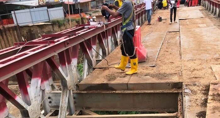 Kementerian PU Kebut Perbaikan Jembatan Bailey Kutablang 