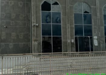Jendela Masjid Al-Muttaqin Bener Meriah Rusak Usai Gempa 4,2 Magnitudo