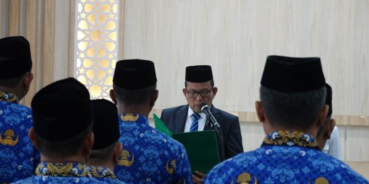 Kakanwil Kemenag Aceh Tegaskan Rotasi dan Mutasi Tanpa Pungutan Biaya pada Pelantikan Jabatan Tugas Tambahan
