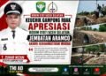 Keuchik Gampong Ruak Apresiasi Kodim 0107/Aceh Selatan, Jembatan Aramco Akhiri Kekhawatiran Warga