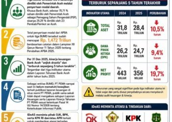 IDeAS Desak Audit Forensik Tiga BUMD Aceh, Soroti Anjloknya Bank Aceh Syariah dan Tertutupnya Laporan PT PEMA