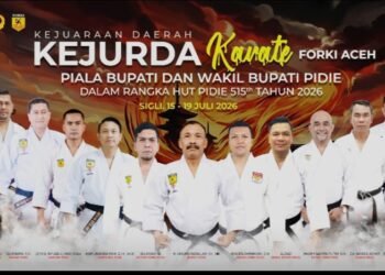 Kejurda Karate FORKI Aceh Perebutkan Piala Bupati Pidie Jadi Barometer Pembinaan Atlet Menuju Pentas Nasional