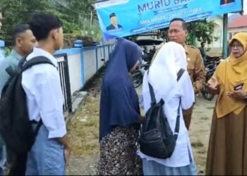 Hari Pertama MPLS, Kacabdisdik Aceh Selatan Sambangi Beberapa Sekolah di Kluet Raya
