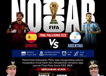 Pemkab Pidie Jaya Sulap Malam Final Piala Dunia 2026 Jadi Pesta Rakyat