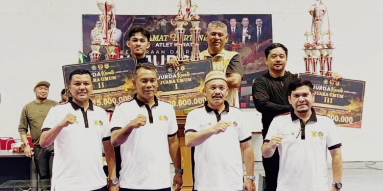 Pidie Juara Umum Kejurda FORKI Aceh 2026, Sarjani: Prestasi Harus Berlanjut ke Tingkat Nasional
