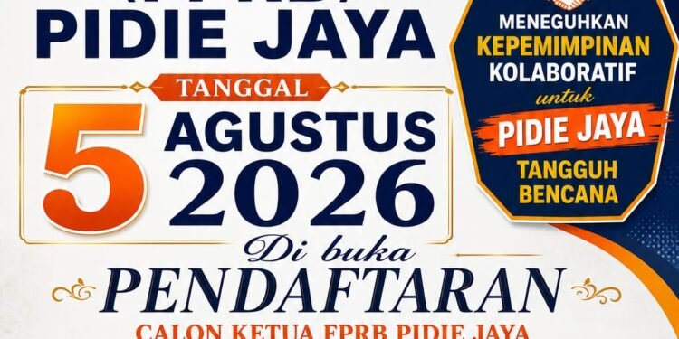 BPBD Buka Bursa Ketua FPRB Pidie Jaya, Figur Tangguh Hadapi Ancaman Bencana Dicari