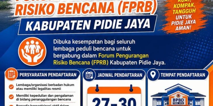 Jelang Musda, FPRB Pidie Jaya Galang Kekuatan Lembaga Peduli Bencana