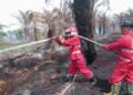 Ohku, 30 Hektare Lahan Gambut di Nagan Raya Terbakar