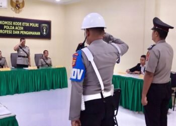 Oknum Polisi yang Terlibat Perampokan di Aceh Selatan Diberhentikan