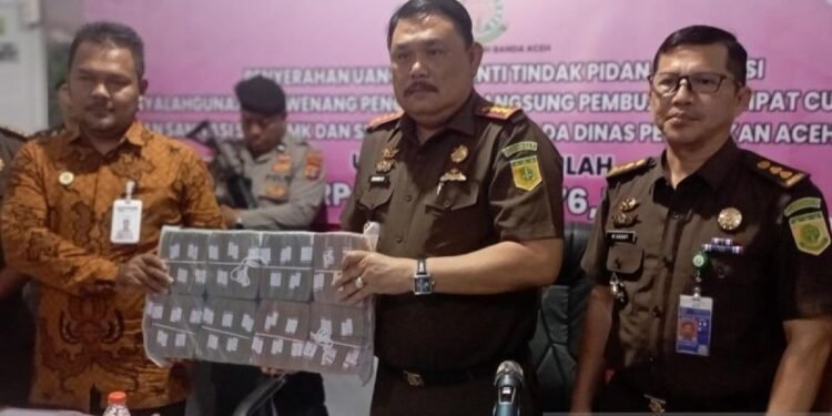 Kejari Banda Aceh Eksekusi Rp2,56 Miliar dari Perkara Tipikor Wastafel