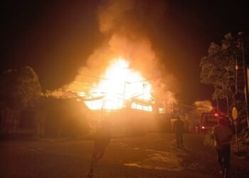 Kebakaran Landa Sinabang, Satu Losmen dan Rumah Warga Ludes ‘Dilalap’ Sijago Merah