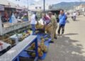 Satpol PP dan WH Aceh Besar Tertibkan PKL di Pasar Ketapang