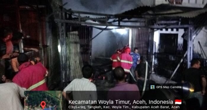 Kerugian Akibat Kebakaran di Woyla Timur Ditaksir Capai Rp300 Juta