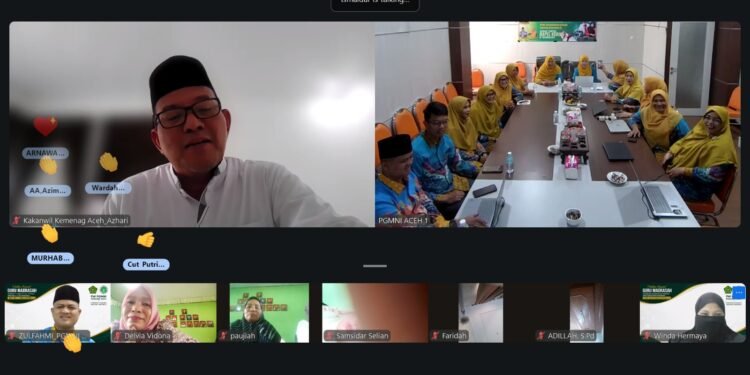 Kakanwil Azhari Buka Pelatihan Koding dan AI Diselenggarakan PW PGMNI Aceh