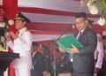 Kakanwil Kemenag Aceh Pandu Doa di HUT ke-81 RI di Blang Padang