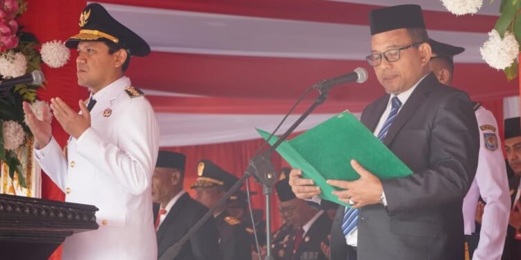 Kakanwil Kemenag Aceh Pandu Doa di HUT ke-81 RI di Blang Padang