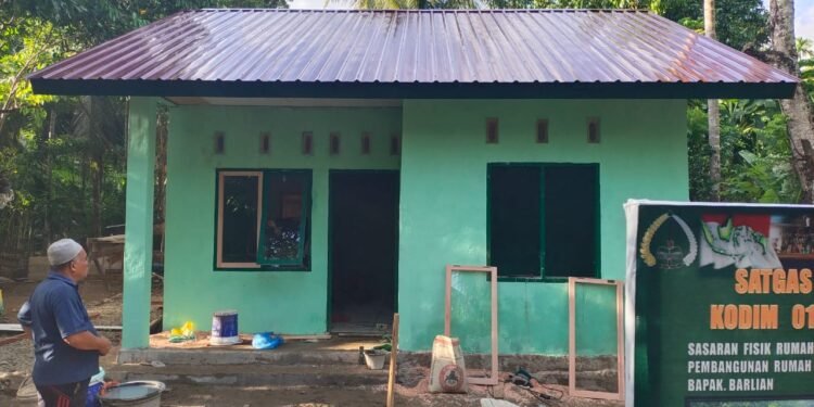 Rumah Reyot Barlian Berubah Total, Tinggal Finishing