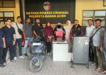 Polresta Banda Aceh Tangkap ART Terduga Curi 13 Mayam Emas Milik Mantan Majikan