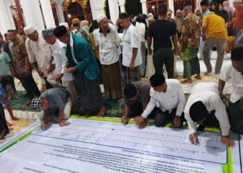 Warga Tiga Desa di Samadua Sepakat Tolak Rencana Tambang Emas di Air Sialang