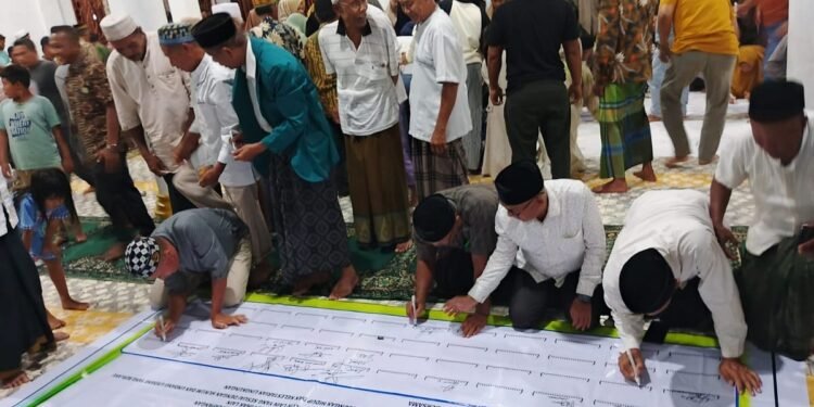 Warga Tiga Desa di Samadua Sepakat Tolak Rencana Tambang Emas di Air Sialang