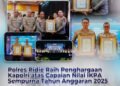Polres Pidie Raih Penghargaan Kapolri, Catat Nilai IKPA Sempurna 100