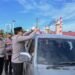 Kapolres Pidie Turun ke Jalan Bagikan Merah Putih, Kobarkan Nasionalisme Jelang HUT RI ke-81