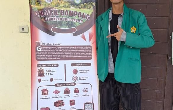 Mahasiswa KKN USK Abadikan Sejarah Gampong Cut Langien Lewat Profil Desa