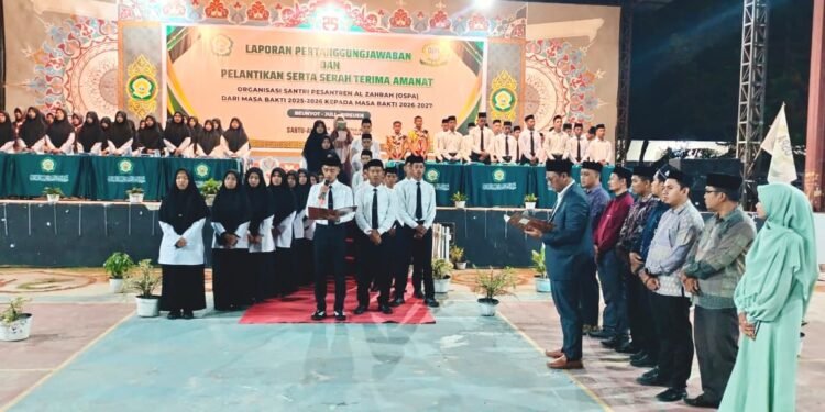 Tegaskan Keteladanan, Pimpinan Al Zahrah Lantik Pengurus OSPA Masa Bakti 2026-2027