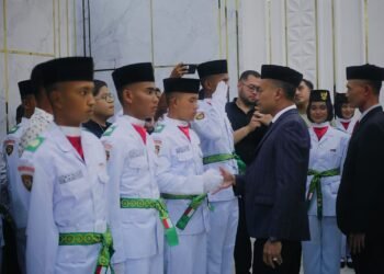 Bupati Abdya Kukuhkan Paskibraka Abdya 2026, Diminta Kibarkan Prestasi dan Nama Baik Daerah