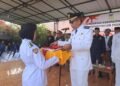 Camat Salamuddin Inspektur Upacara HUT Ke-81 RI di Peukan Bada