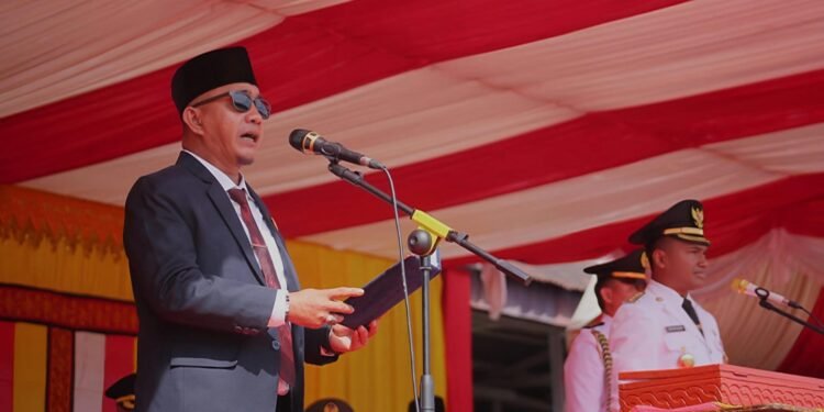 Roni Guswandi Bacakan Proklamasi Kemerdekaan Indonesia HUT RI ke-81 di Abdya