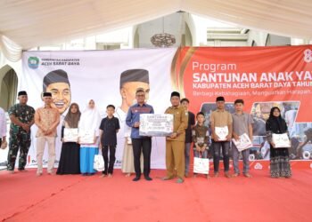 Bupati Abdya Santuni 1.604 Anak Yatim, Berharap Pejabat Bisa Jadi Ayah Asuh