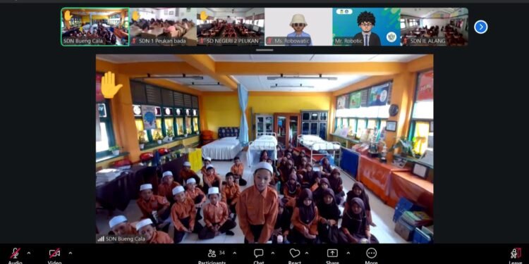Disdikbud Aceh Besar Uji Coba Virtual Learning Literasi-Numerasi SD