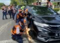 Dishub Kota Banda Aceh Gembok 10 Mobil yang Parkir pada Kawasan Tertib Lalu Lintas
