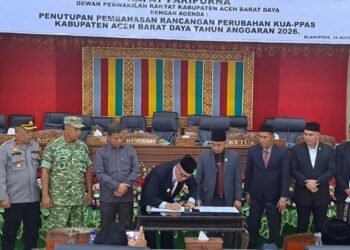 DPRK dan Pemkab Abdya Sepakati Perubahan KUA-PPAS 2026, Pendapatan Naik Rp34,19 Miliar